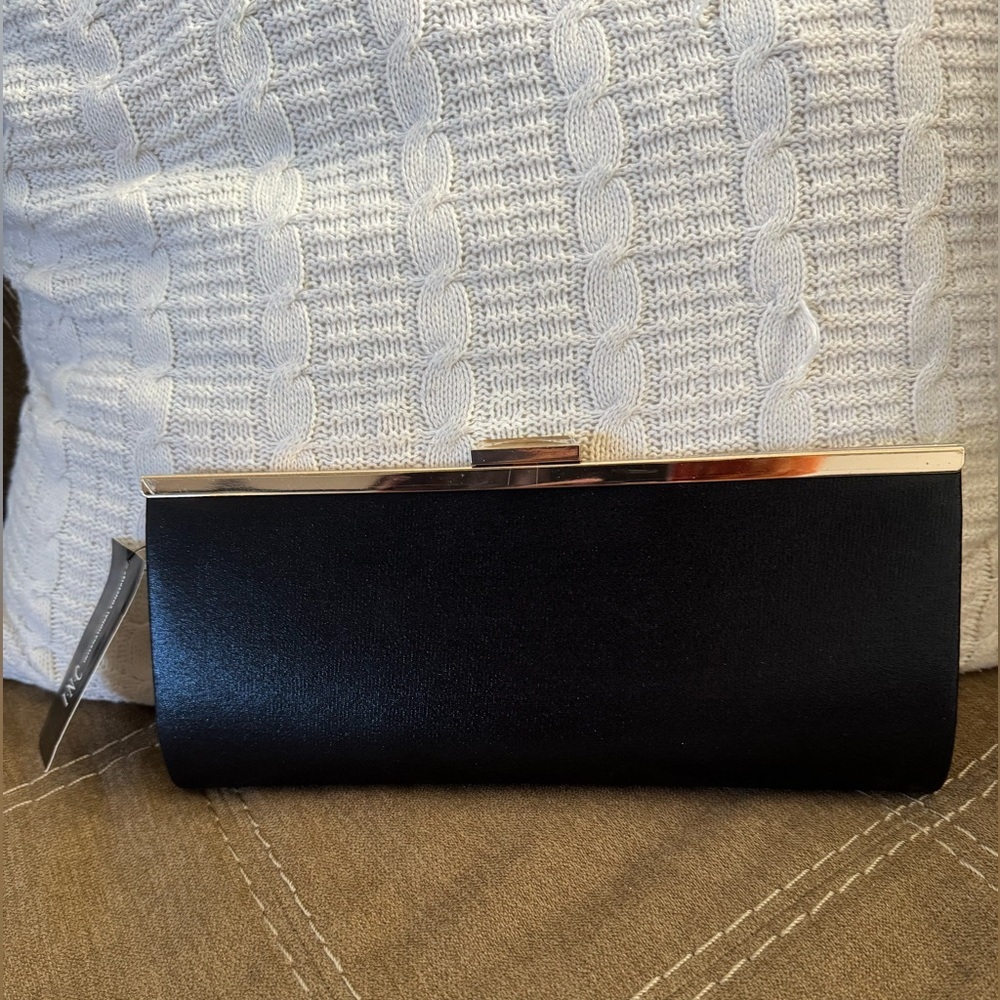 INC International Concepts Black Rhinestone Clutch - Picture 2 of 5